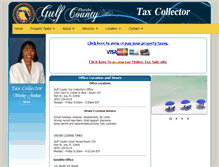 Tablet Screenshot of gulfcountytaxcollector.com